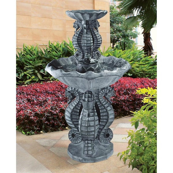 Design Toscano Spirit of the Ocean Two-Tier Seahorse Fountain